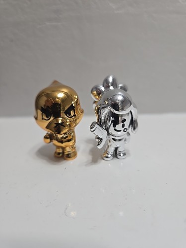 Minifigure gold crow silver - gold, &